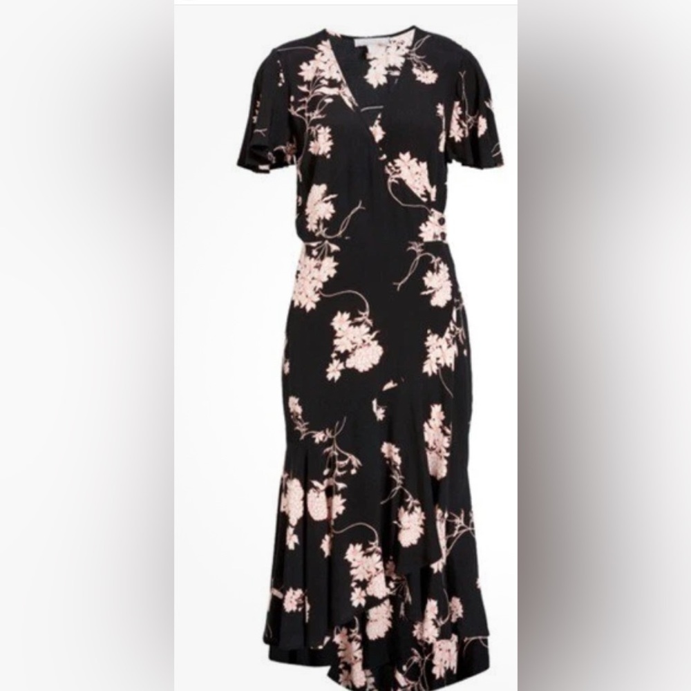 Chelsea28 Pink Flutter Sleeve Midi Sundress